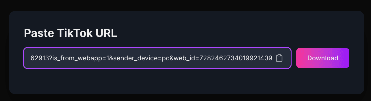 Dán URL
